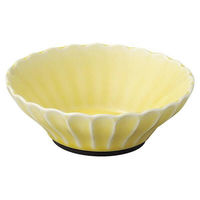 金正陶器 かすみ 黄 12.5cm浅ボウル 65-56165031 1セット(6個)（直送品）