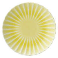 金正陶器 かすみ 黄 12.5cm丸皿 65-56165006 1セット(10個)（直送品）