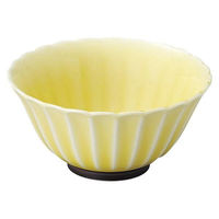 金正陶器 かすみ 黄 12.5cmボウル 65-56165021 1セット(6個)（直送品）