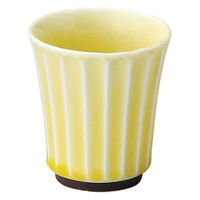 金正陶器 かすみ 黄 カップ 小 65-56165055 1セット(6個)（直送品）