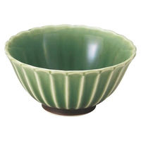金正陶器 かすみ 緑 10.5cmボウル 65-56171023 1セット(6個)（直送品）