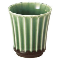 金正陶器 かすみ 緑 カップ 小 65-56171055 1セット(6個)（直送品）