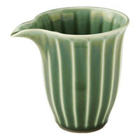 金正陶器 かすみ 緑 酒器 65-56171058 1セット(3個)（直送品）