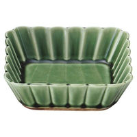金正陶器 かすみ 緑 11cm浅角鉢 65-56171068 1セット(6個)（直送品）