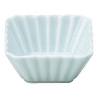 金正陶器 かすみ 青白 7cm正角深鉢 65-56180066 1セット(6個)（直送品）