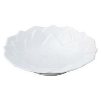 金正陶器 蓮 白 小皿 65-56300012 1セット(6個)（直送品）
