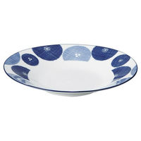 金正陶器 古青藍 藍花 27.5cm浅鉢 65-56784159 1セット(3個)（直送品）