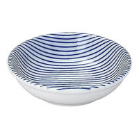 金正陶器 細縞 青 11cm薬味皿 65-57481014 1セット(6個)（直送品）