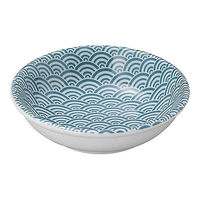 金正陶器 青海波 緑 11cm薬味皿 65-57474014 1セット(6個)（直送品）