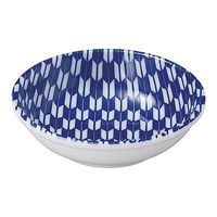 金正陶器 矢絣 青 11cm薬味皿 65-57485014 1セット(6個)（直送品）