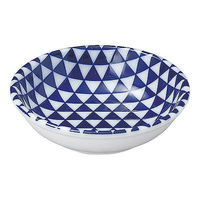 金正陶器 山格子 青 11cm薬味皿 65-57489014 1セット(6個)（直送品）