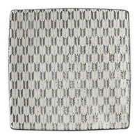 金正陶器 古代粉引き 矢絣 13.5cm正角皿 65-57662067 1セット(3個)（直送品）