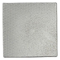 金正陶器 古代粉引き 青海波 19.5cm正角皿 65-57683064 1セット(3個)（直送品）