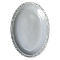 金正陶器 グレーリムドット24オーバル g-1932-04 1セット(6個)（直送品）