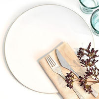 金正陶器 渕金ビスクマット29cm丸プレート g-1939-12 1個（直送品）