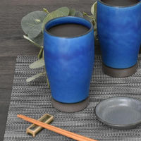 金正陶器 黒土トルコマットピルスナー g-1941-14 1セット(6個)（直送品）