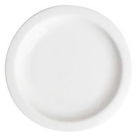 金正陶器 白磁リム小皿 g-1942-07 1セット(10個)（直送品）