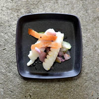 金正陶器 豆皿ブラック四角切立小皿 g-1942-24 1セット(10個)（直送品）