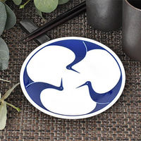 金正陶器 engi紋染付小皿 鶴 g-1943-11 1セット(6個)（直送品）