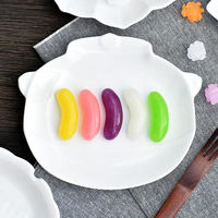 金正陶器 茶釜細工小皿白磁 g-1943-14 1セット(10個)（直送品）