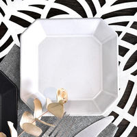 金正陶器 デプレホワイト八角プレートS g-2203-07 1セット(6個)（直送品）