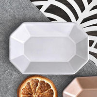 金正陶器 デプレホワイト長角八角プレートS g-2203-17 1セット(6個)（直送品）