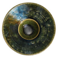 金正陶器 織部櫛目カクテルプレート g-2207-06 1個（直送品）