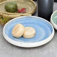 金正陶器 彩御深井切立皿白青 g-2207-05 1個（直送品）