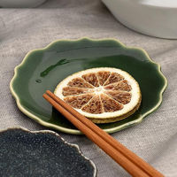 金正陶器 オリベ桔梗プレートS g-2215-12 1セット(10個)（直送品）