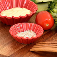 金正陶器 レッドベーキングカップ丸小 g-2219-02 1セット(10個)（直送品）