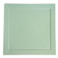 金正陶器 グリーンマットリム27cm正角プレート g-2218-04 1個（直送品）