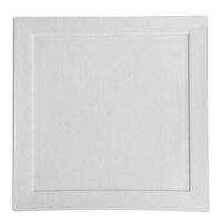 金正陶器 白吹リム27cm正角プレート g-2218-03 1個（直送品）