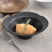 金正陶器 デプレブラックオーバルボウルS g-2315-02 1セット(3個)（直送品）