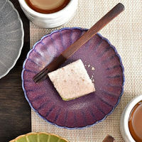 金正陶器 バイオレット菊型3.5皿 g-2329-03 1セット(10個)（直送品）