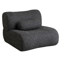 軒先渡し】萩原 木肘ソファ ヴィンテージ風 2人掛 ブラック（PVC