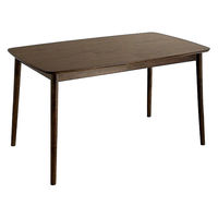 【軒先渡し】東馬 MGN ダイニングテーブル 幅1300×奥行760×高さ720mm ブラウン 54690440 1台（直送品）
