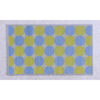 インスタイル い草マットサークル 48×80cm イエロー 75804 1個（直送品）