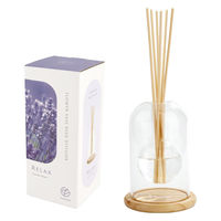 ディフューザー キシマ フラワーベースリードディフューザー Relax ラベンダー 1個