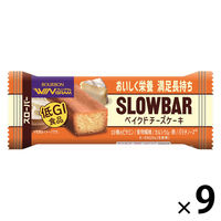 ブルボン　スローバー　ベイクドチーズケーキ　1セット（9本）　低GI食品　栄養調整食品　ウィングラム