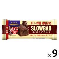 ブルボン　スローバー　ベイクドショコラケーキ　1セット（9本）　低GI食品　栄養調整食品　ウィングラム