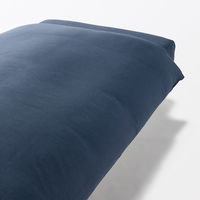 無印良品 綿フランネル掛ふとんカバー Ｓ １５０×２１０ｃｍ用 ネイビー 良品計画