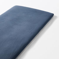 無印良品 綿フランネル敷ふとんシーツ Ｓ 兼浅型ボックスシーツ １００×２００×３‐１０ｃｍ用 ネイビー 良品計画