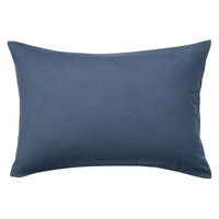 無印良品 綿フランネルまくらカバー４３×６３ｃｍ用 ネイビー 良品計画