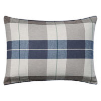 無印良品 綿フランネルまくらカバー５０×７０ｃｍ用 ネイビーチェック 良品計画