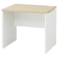 マルチワークCFデスク 幅800×奥行600×高さ720mm ナチュラルウッド天板/ホワイト脚 1台 オリジナル