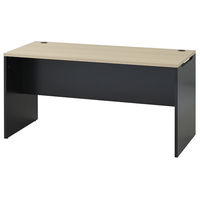 マルチワークCFカウンター 幅1400×奥行600×高さ720mm ナチュラルウッド天板/ブラック脚 1台 オリジナル