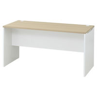 マルチワークCFカウンター 幅1400×奥行600×高さ720mm ナチュラルウッド天板/ホワイト脚 1台 オリジナル