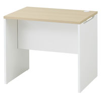 マルチワークCFカウンター 幅800×奥行600×高さ720mm ナチュラルウッド天板/ホワイト脚 1台 オリジナル