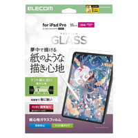 エレコム 11インチ iPad Pro (M4) ガラスフィルム ケント紙タイプ TB-A25PMFLGAPLL 1個