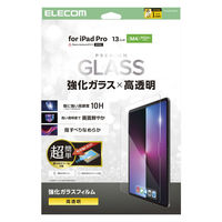 エレコム 13インチ iPad Pro (M4) ガラスフィルム 高透明 簡単貼り付け TB-A25PLFLGGT 1個